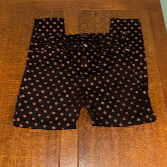 Jen 7 by 7 for all Mankind Polka Dot ankle Skinny Jeans. Size 14. - Picture 3 of 6